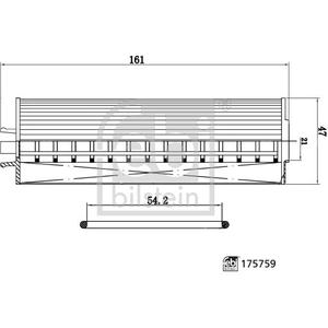 FEBI BILSTEIN Filtre à huile Cartouche filtrante avec joints 175759 pas cher