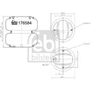 Soufflet à air, suspension pneumatique FEBI BILSTEIN 176581