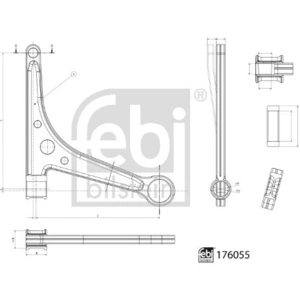 Comparateur de prix : Bras de suspension FEBI BILSTEIN 176055 essieu avant, gauche, avant