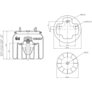 Soufflet à air, suspension pneumatique FEBI BILSTEIN 109307 pas cher