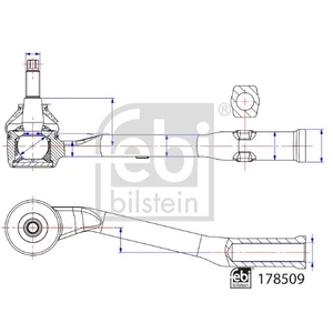 FEBI BILSTEIN Rotule de direction pour CITROËN: C3 (Ref: 178509) pas cher