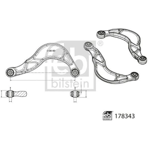 Bras de suspension FEBI BILSTEIN 178343 essieu arrière, gauche, droite, arrière pas cher