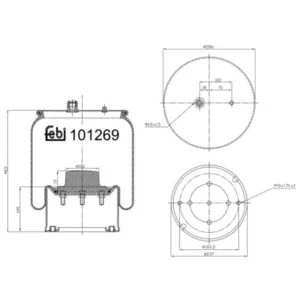 Soufflet à air, suspension pneumatique FEBI BILSTEIN 101269 pas cher