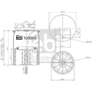 Soufflet à air, suspension pneumatique FEBI BILSTEIN 109088 pas cher