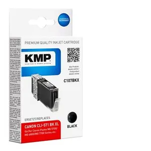 KMP C107BKX - 11 ml - à rendement élevé - noir - compatible - cartouche d'encre (alternative pour : Canon 0331C001, Canon CLI-571BKXL) - pour Canon PIXMA TS5051, TS5053,...Vendu parfnac