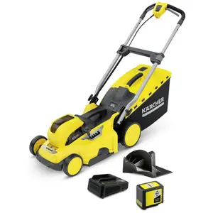 Comparateur de prix : Kärcher LMO 36-40 Battery Set Tondeuse à Gazon poussée Batterie Noir, Jaune