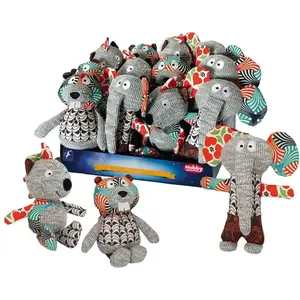 Comparateur de prix : Peluches pour chien Nobby Pet Patchwork (x12) Multicolore 23/25 cm 624...