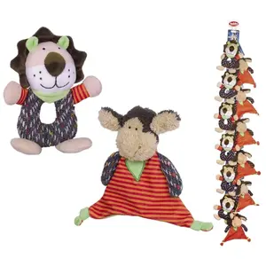 Comparateur de prix : Peluche pour chien Nobby Pet Löwe und Schaf (x12) Beige 20 cm 50378