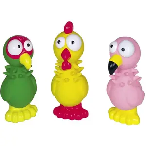 Comparateur de prix : Jouet pour chien Nobby Pet Latex Tiere (x12) Multicolore 15 cm 61578