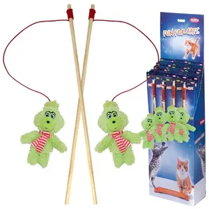Jouet peluche pour chat Nobby Pet Katzenangel Grimo Vert 40x60x13 cm 5... pas cher