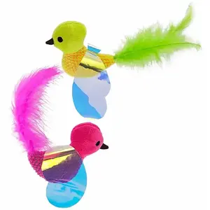 Jouet peluche pour chat Nobby Pet Plüschvogel Multicolore 16 cm 53019 pas cher