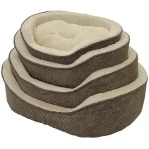 Comparateur de prix : Lits confort ovale classic pour chien Nobby Pet Anza (x4) Marron 52x62...