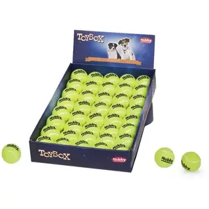 Comparateur de prix : Balles de tennis pour chien Nobby Pet (x24) Jaune 6,5 cm 60486