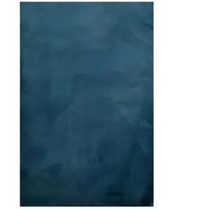 Tapis effet peau de lapin doux tufté bleu pour salon, chambre 160x230 pas cher