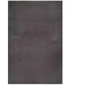 Esprit Tapis effet peau de lapin doux tufté gris pour salon, chambre 160x230 pas cher