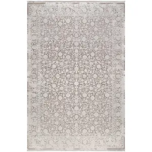 Esprit Tapis classique toucher soyeux vintage beige à relief 120x170 pas cher