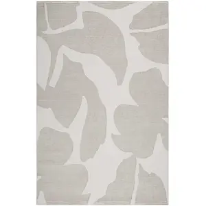 Esprit Tapis ras motif floral avec relief beige taupe 120x170 pas cher