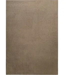 Wecon Home Tapis poil ras marron chiné 200x300 pas cher
