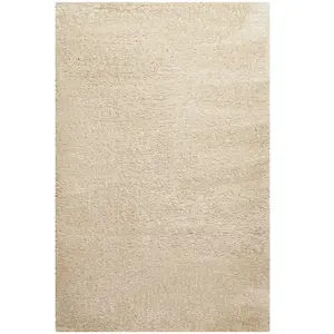 Wecon Home Tapis confort poils longs mats (50 mm) beige 200x290
