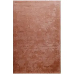 Homie Living Tapis en microfibre dense cognac 120x170 cm