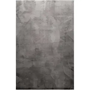Homie Living Tapis tufté mèches rases (15mm) gris  133x200