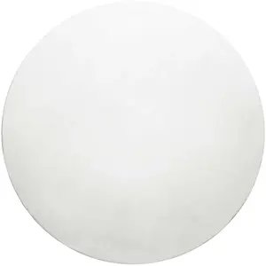 Homie Living Tapis rond tufté mèches rases (15 mm) blanc 200 D