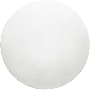 Homie Living Tapis rond tufté mèches rases (15mm) blanc 80 D pas cher
