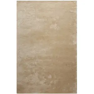 Homie Living Tapis à poils longs, doux et moelleux, crème beige 110x170 pas cher