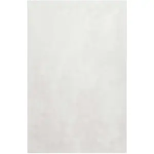 Homie Living Tapis en microfibre doux et dense blanc cassé  120x170 pas cher