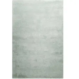 Homie Living Tapis en microfibre dense gris-vert 130x190 cm