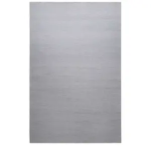Green Loop Tapis plat tissé main en coton gris 160x230 pas cher