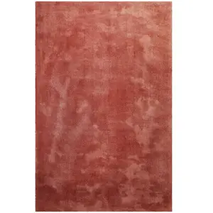 Homie Living Tapis en microfibre doux et dense brique chiné 120x170 pas cher