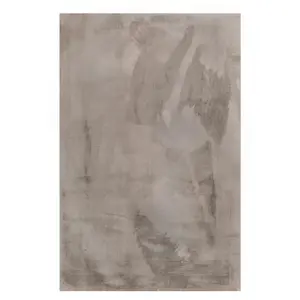 Esprit Tapis uni design en polyester argenté 200x290
