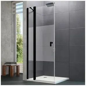 HÜPPE Design pure Porte battante, avec élément fixe, pour accès d'angl...Vendu parreuter