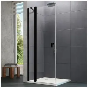 HÜPPE Design pure Porte battante, avec élément fixe, pour accès d'angl...Vendu parreuter