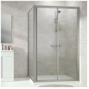 HÜPPE Alpha 2 Porte coulissante, avec élément fixe, pour niche, pour p... pas cher