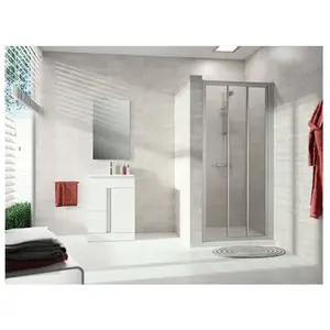 HÜPPE Alpha 2 Porte coulissante, avec élément fixe, pour niche, pour p...Vendu parreuter