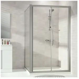 HÜPPE Alpha 2 Porte coulissante, avec élément fixe, pour niche, pour p...Vendu parreuter
