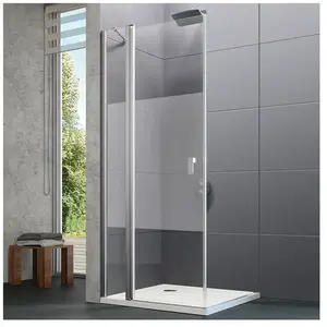 HÜPPE Design pure Porte battante, avec élément fixe, pour accès d'angl...Vendu parreuter