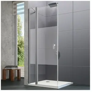 HÜPPE Design pure Porte battante, avec élément fixe, pour accès d'angl... pas cher
