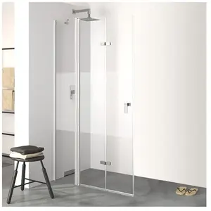 HÜPPE Design pure Porte pliante, avec élément fixe, pour accès d'angle... pas cher