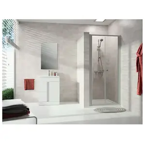 Hüppe - Alpha 2 porte battante, 1000x1900mm, cadre partiel, pas cher