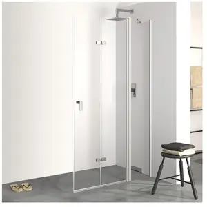 HÜPPE Design pure Porte pliante, avec élément fixe, pour accès d'angle...Vendu parreuter
