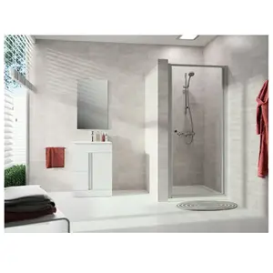 HÜPPE Alpha 2 Porte battante, pour niche, pour paroi latérale, A250050...