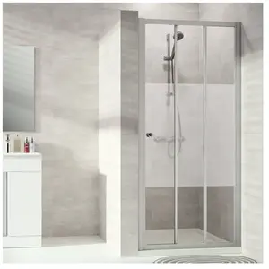 HÜPPE Alpha 2 Porte coulissante, avec élément fixe, pour niche, pour p...