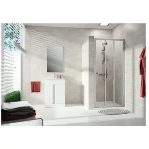 Hüppe - Alpha 2 Porte coulissante, 2 éléments, avec segment fixe,