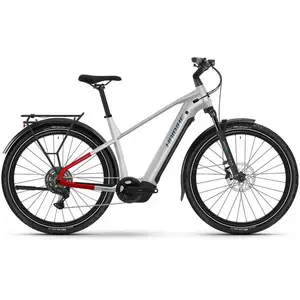 Vélo électrique Haibike Trekking 7 High i800Wh Shimano CUES U6000 gris rouge - MVendu parbikeinn