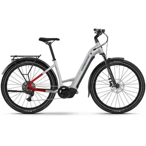 Vélo électrique Haibike Trekking 7 Low i800Wh Shimano CUES U6000 gris rouge - M