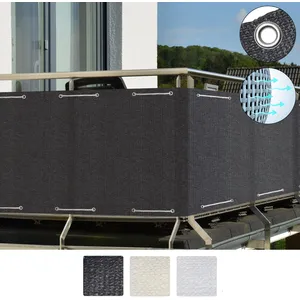 Comparateur de prix : Brise vue pour balcon SolVision HB2 hdpe 300x90cm Anthrazit - Sol Royal