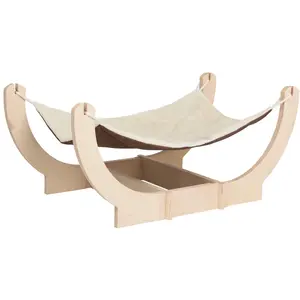 Comparateur de prix : Hamac Iris L Natural Paradise 2 en 1 - L79,7 x l41 x H34,2cm - pour chat et petit chien